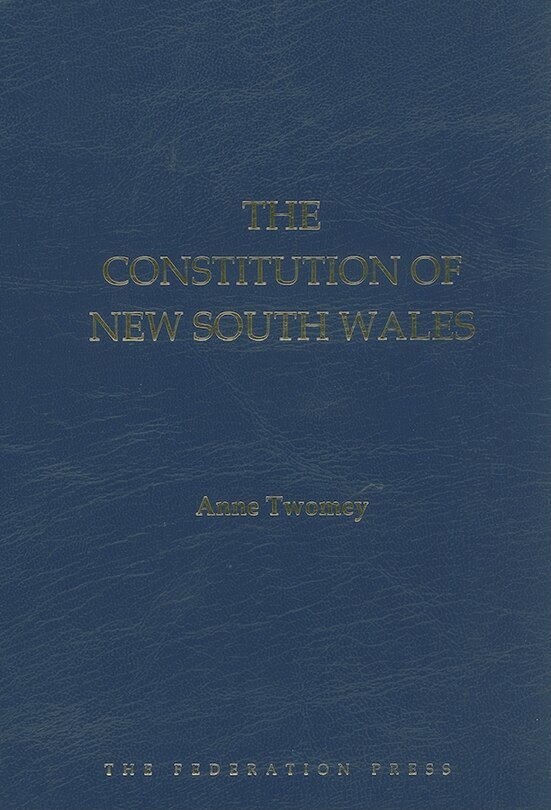 Couverture_The Constitution Of New South Wales