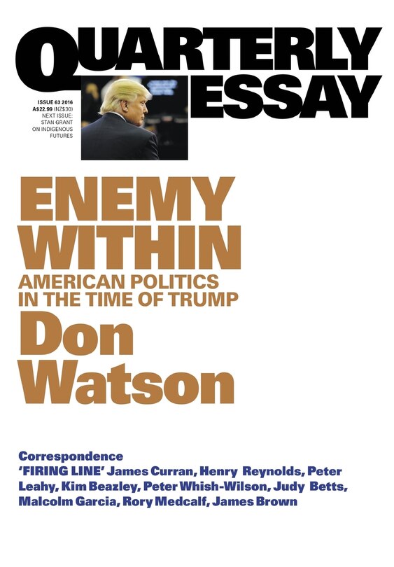 Front cover_Quarterly Essay 63 Enemy Within