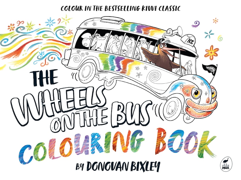 Couverture_The Wheels on the Bus Colouring Book