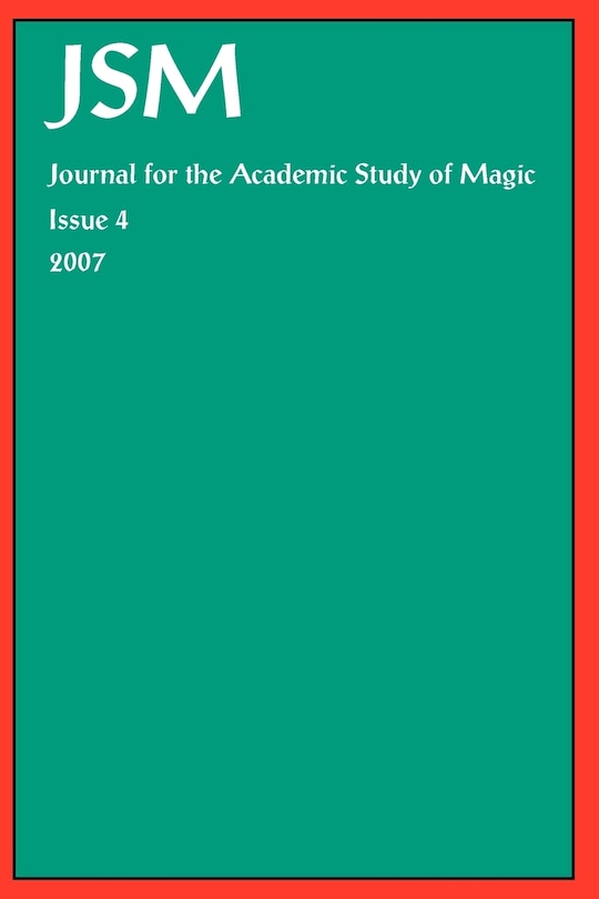 Front cover_Journal for the Academic Study of Magic 4