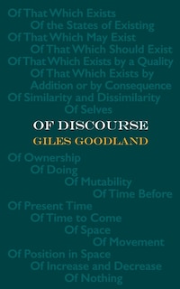 Couverture_Of Discourse