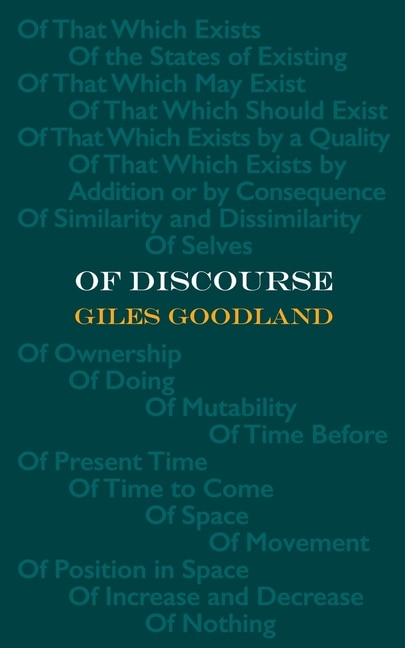 Couverture_Of Discourse
