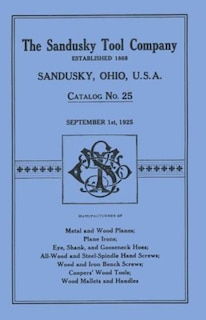 Front cover_Sandusky Tool Co. 1925 Catalog