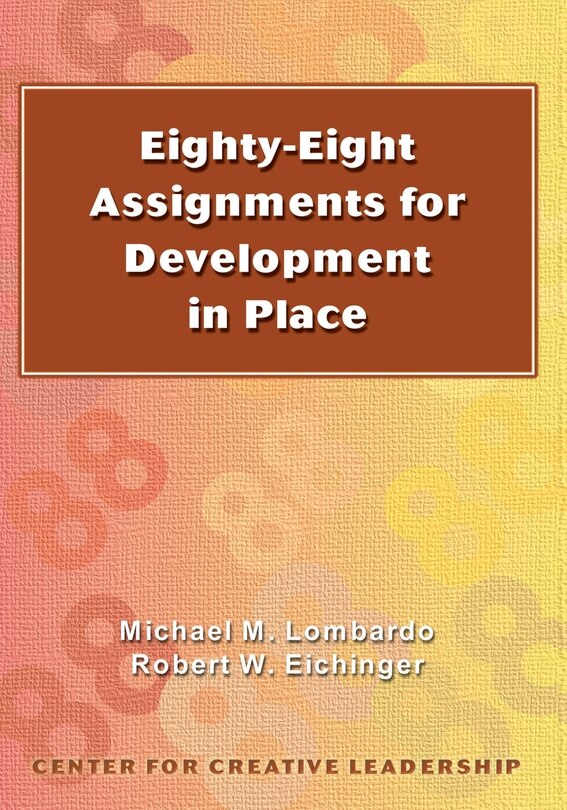Front cover_Eighty-eight Assignments for Development in Place