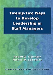 Couverture_Twenty-Two Ways to Develop Leadership in Staff Managers