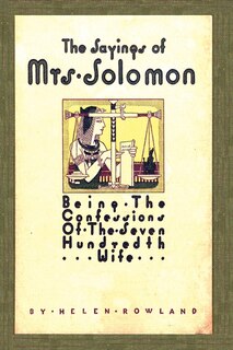 Couverture_The Sayings of Mrs. Solomon