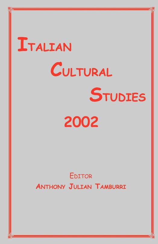 Front cover_Italian Cultural Studies