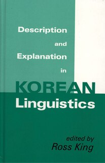 Front cover_Description And Explanation In Korean Linguistics
