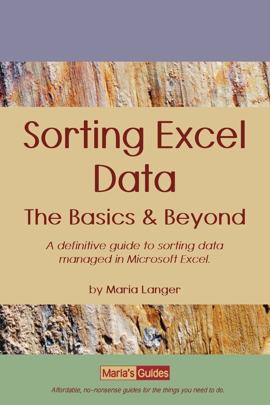 Couverture_Sorting Excel Data