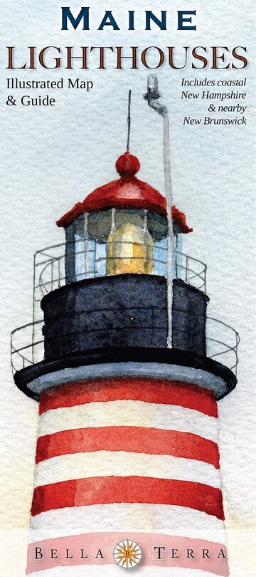 Couverture_Maine Lighthouses Illustrated Map & Guide