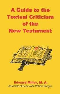 Couverture_A Guide to the Textual Criticism of the New Testament