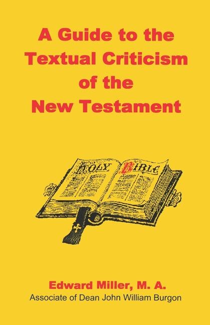 Couverture_A Guide to the Textual Criticism of the New Testament
