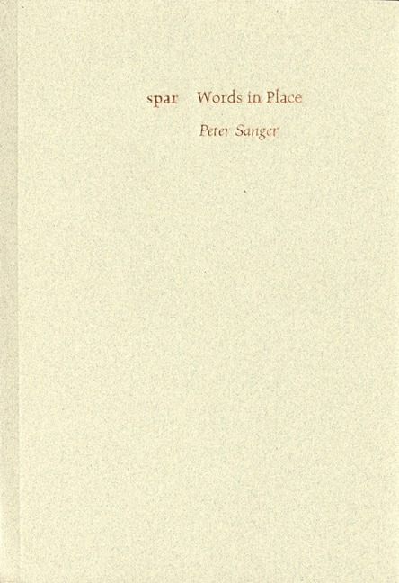 Front cover_Spar: Words in Place
