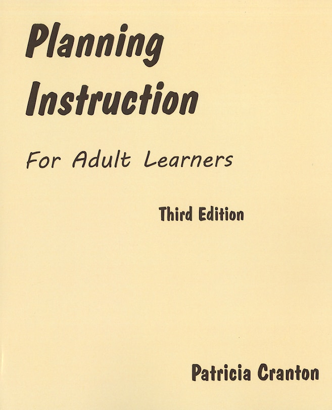 Couverture_Planning Instruction for Adult Learners
