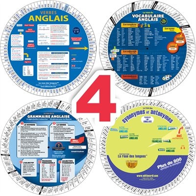 Combo 4 Roues Pour Apprendre L'anglais