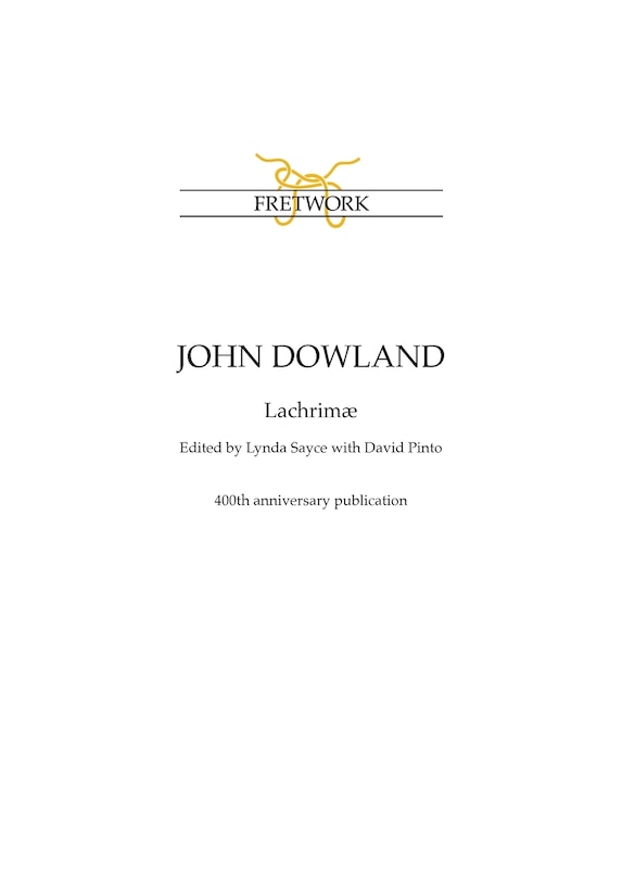 Front cover_John Dowland