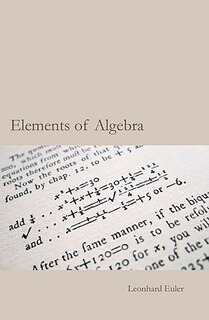 Couverture_Euler's Elements Of Algebra