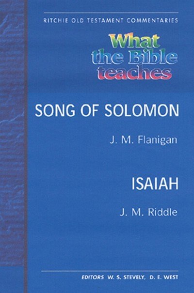 Couverture_What The Bible Teaches -song Of Solomon Isaiah