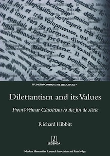 Couverture_Dilettantism and Its Values