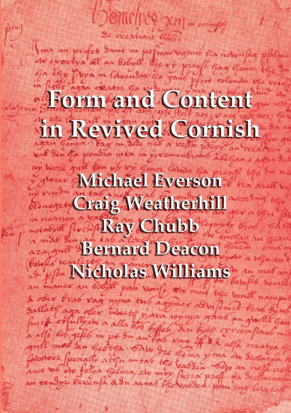 Front cover_Form And Content In Revived Cornish