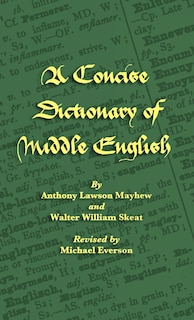 Couverture_A Concise Dictionary of Middle English