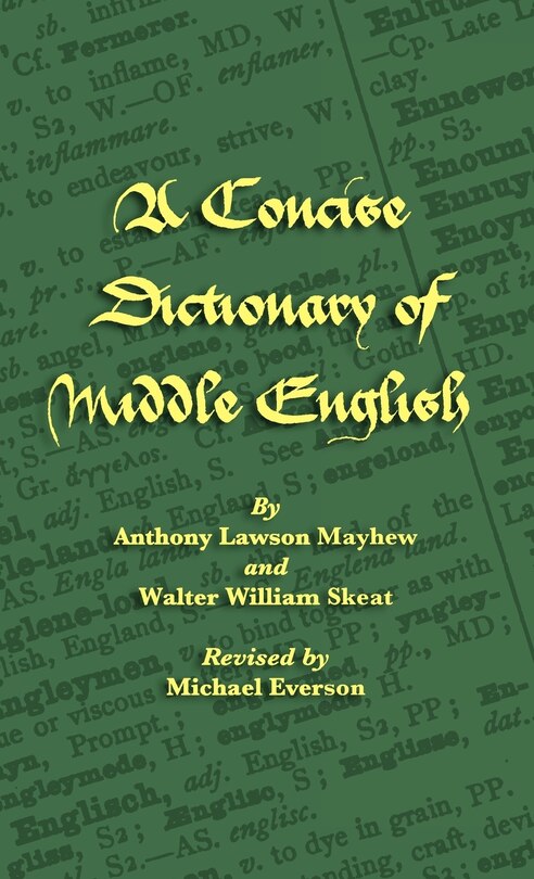 Couverture_A Concise Dictionary of Middle English