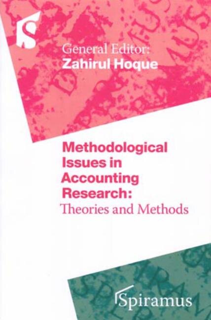 Front cover_Methodological Issues in Accounting Research
