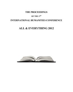Front cover_The Proceedings of the 17th International Humanities Conference