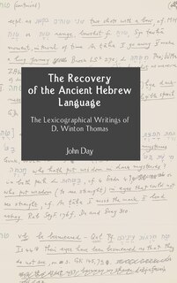 Front cover_The Recovery of the Ancient Hebrew Language