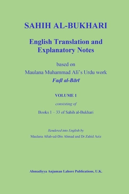 Front cover_Sahih Al-Bukhari