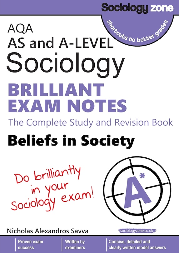 Front cover_AQA Sociology BRILLIANT EXAM NOTES