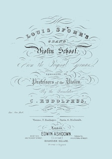 Front cover_Louis Spohr's Grand Violin School. (Facsimile reprint from c.1890 edition).