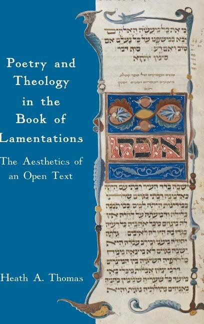 Front cover_Poetry and Theology in the Book of Lamentations