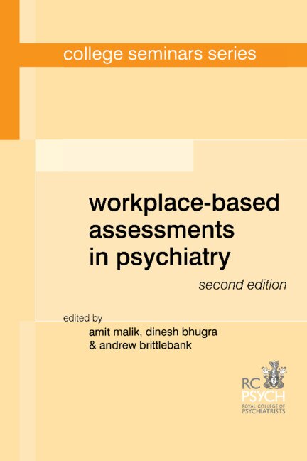 Front cover_Workplace-based Assessments In Psychiatry
