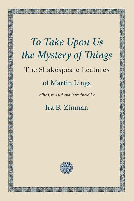 Couverture_To Take Upon Us the Mystery of Things