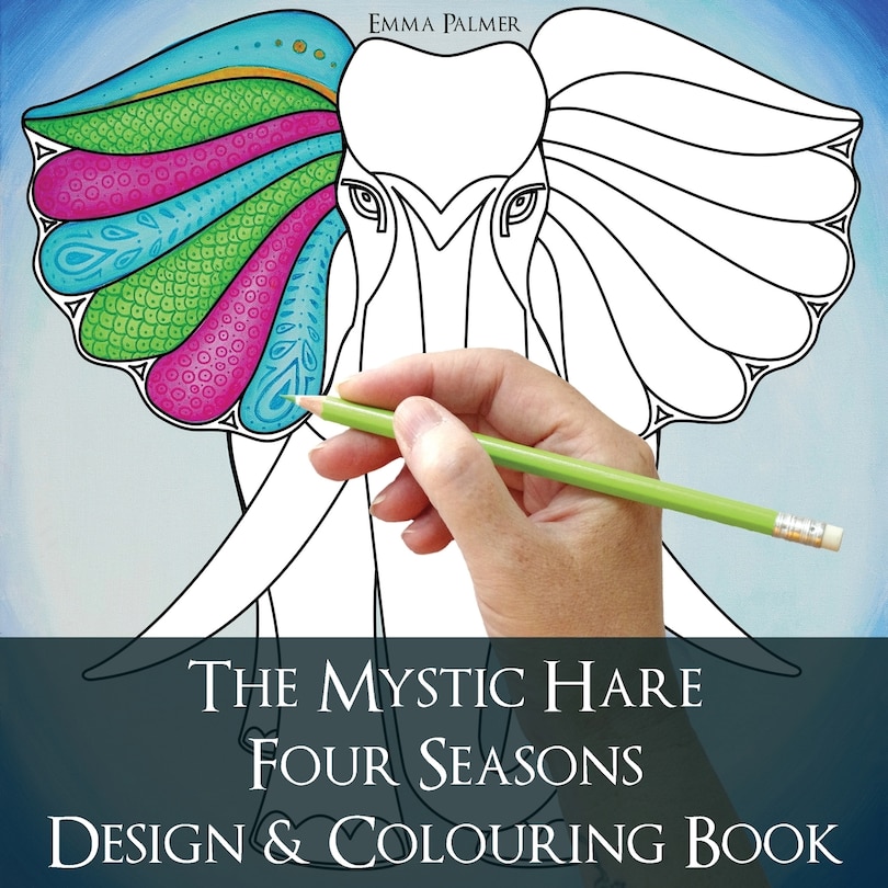 Front cover_The Mystic Hare Four Seasons Design and Colouring Book