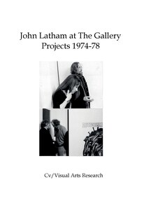 Front cover_John Latham at The Gallery