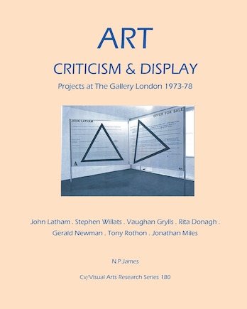 Art, Criticism and Display.