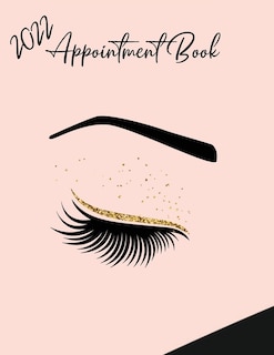 Couverture_2022 Appointment Diary - Eyelash Day Planner Book With Times (in 15 Minute Increments)
