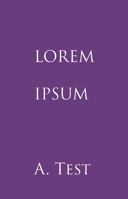 Front cover_Lorem Ipsum