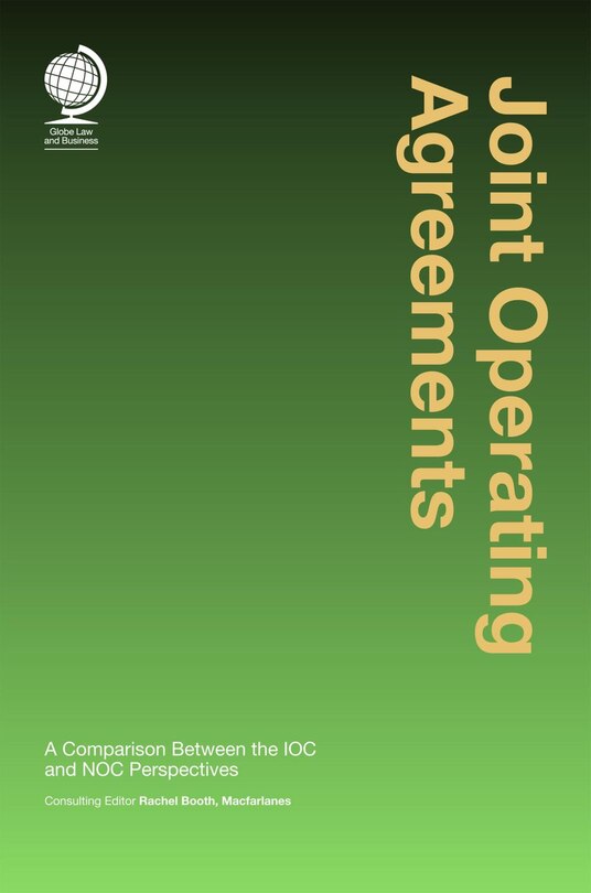 Front cover_Joint Operating Agreements