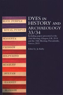 Couverture_Dyes In History And Archaeology 33/34