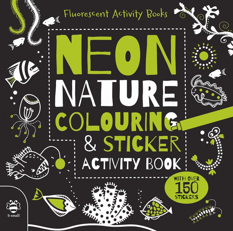 Front cover_Neon Nature Colouring & Sticker Activity Book