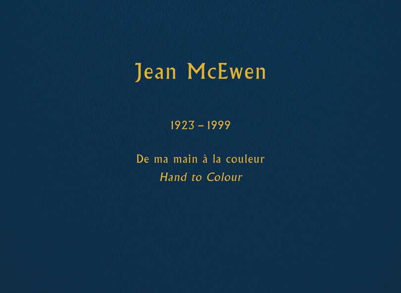 De ma main à la couleur / Hand to Colour: Limited Edition