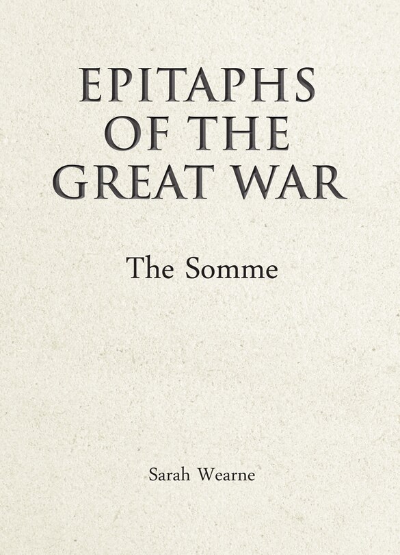 Couverture_Epitaphs Of The Great War