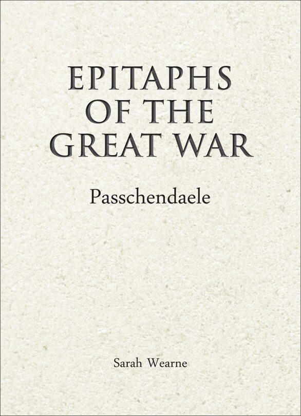 Couverture_Epitaphs Of The Great War