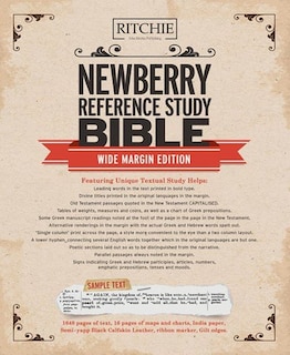 Front cover_Newberry Reference Bible Wide Margin Edition