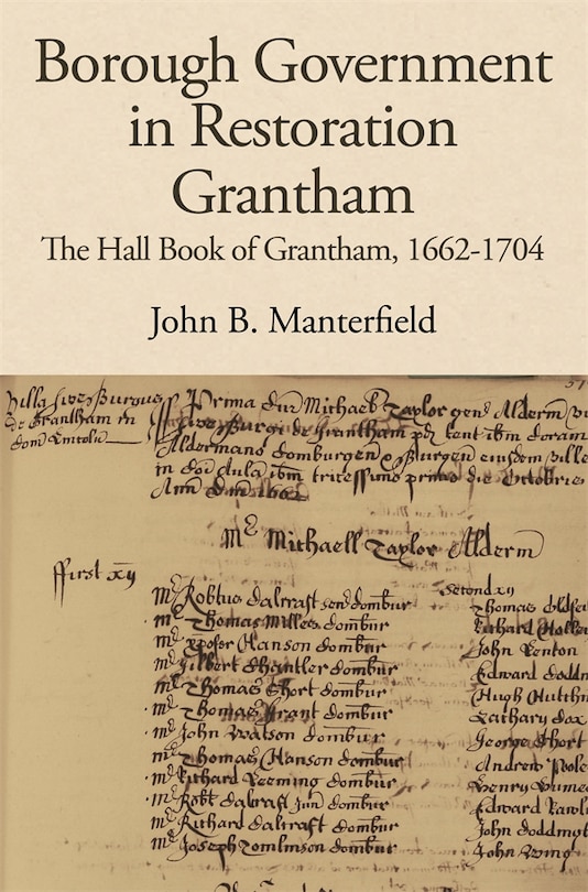 Front cover_Borough Government in Restoration Grantham