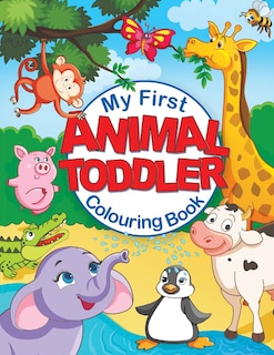 Front cover_My First Animal Toddler Colouring Book