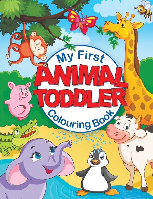 Front cover_My First Animal Toddler Colouring Book